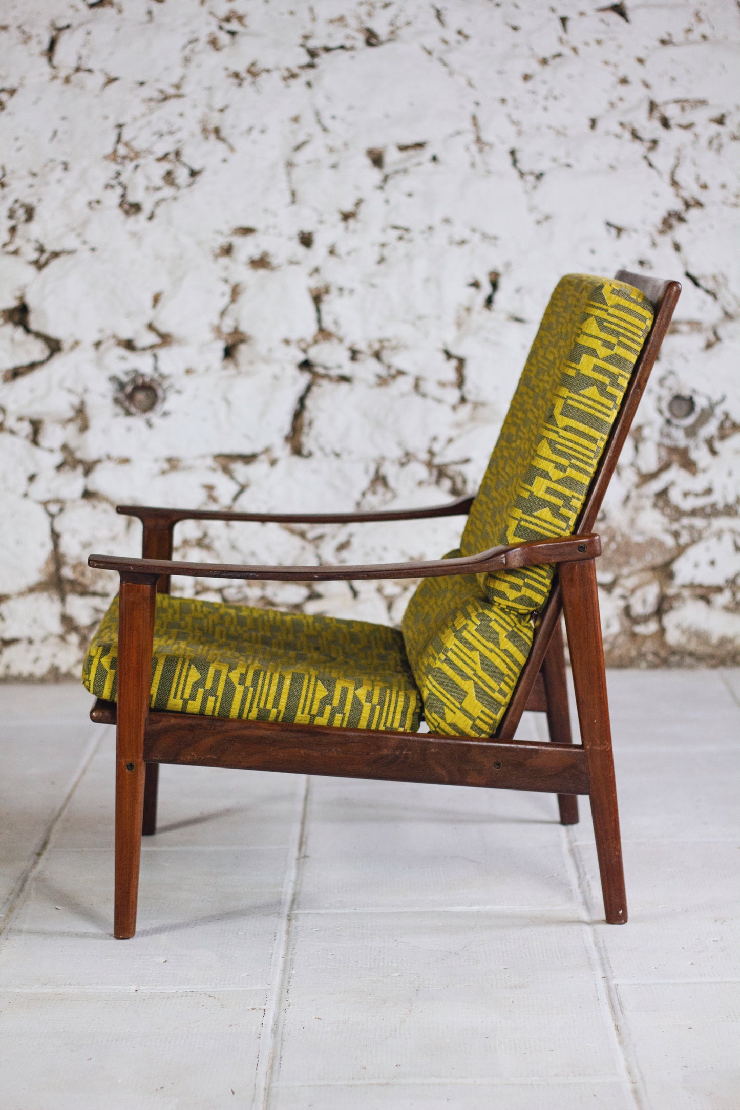 Fauteuil scandinave danois vintage en teck, 1960