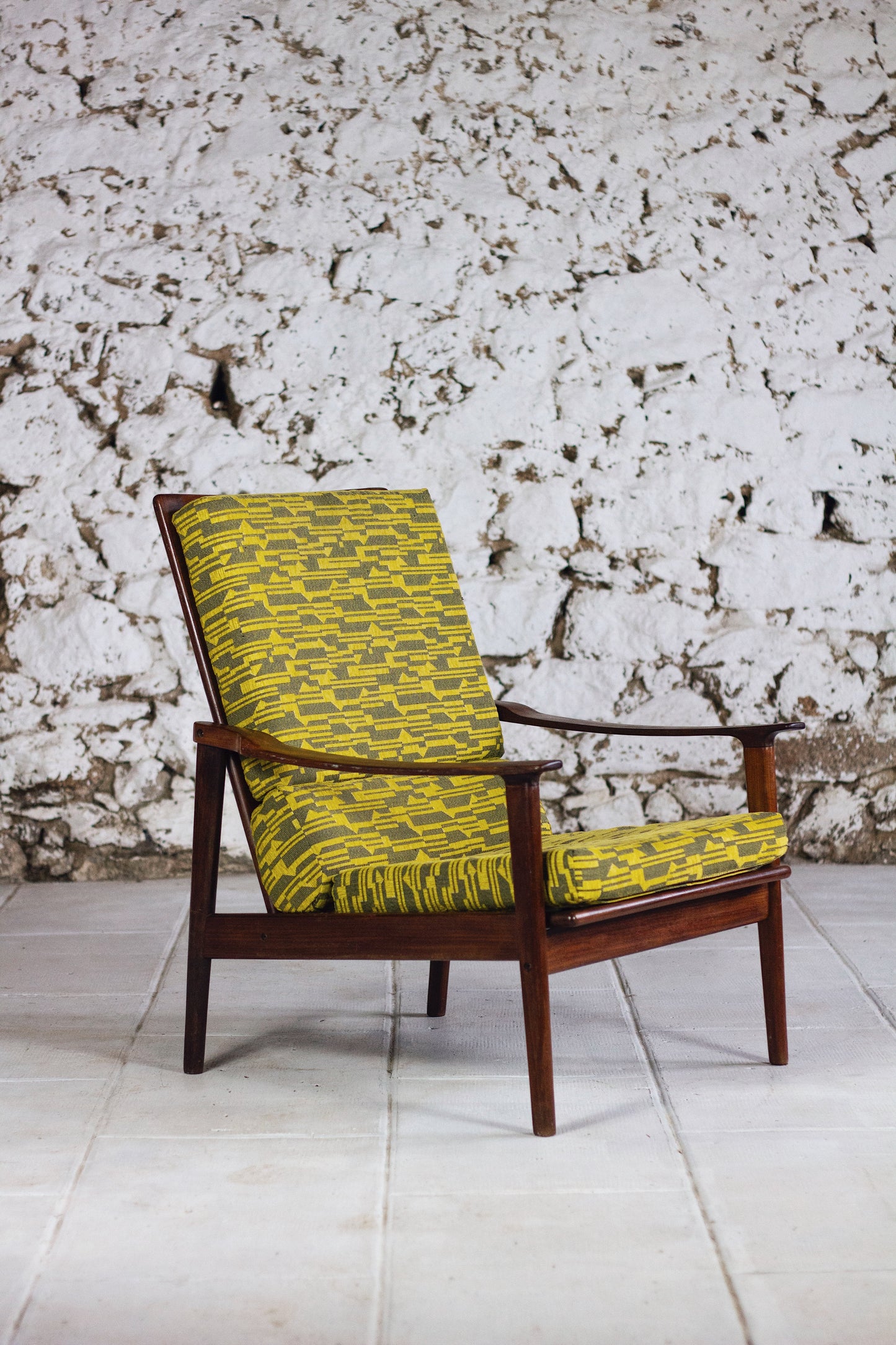 Fauteuil scandinave danois vintage en teck, 1960