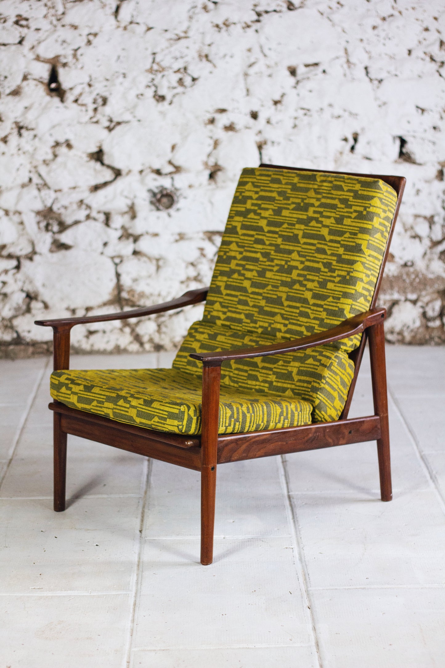 Fauteuil scandinave danois vintage en teck, 1960