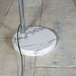 Lampadaire arc en chrome et marbre, 1970