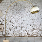 Lampadaire arc par Harvey Guzzini en laiton, 1970
