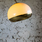 Lampadaire arc par Harvey Guzzini en laiton, 1970
