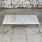 Table basse en marbre italien et chrome, 1970