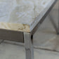 Table basse en marbre italien et chrome, 1970