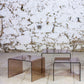 Trois tables gigognes en plexiglas fumé, 1970