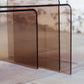 Trois tables gigognes en plexiglas fumé, 1970