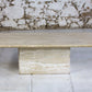Table basse travertin italien, 1980