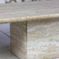 Table basse travertin italien, 1980