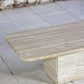 Table basse travertin italien, 1980