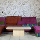 Table basse travertin italien, 1980