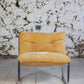 Fauteuil vintage style "Pixi" en velours et chrome, 1970