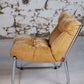 Fauteuil vintage style "Pixi" en velours et chrome, 1970