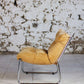 Fauteuil vintage style "Pixi" en velours et chrome, 1970