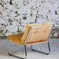 Fauteuil vintage style "Pixi" en velours et chrome, 1970