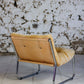 Fauteuil vintage style "Pixi" en velours et chrome, 1970