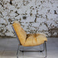 Fauteuil vintage style "Pixi" en velours et chrome, 1970
