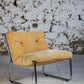 Fauteuil vintage style "Pixi" en velours et chrome, 1970