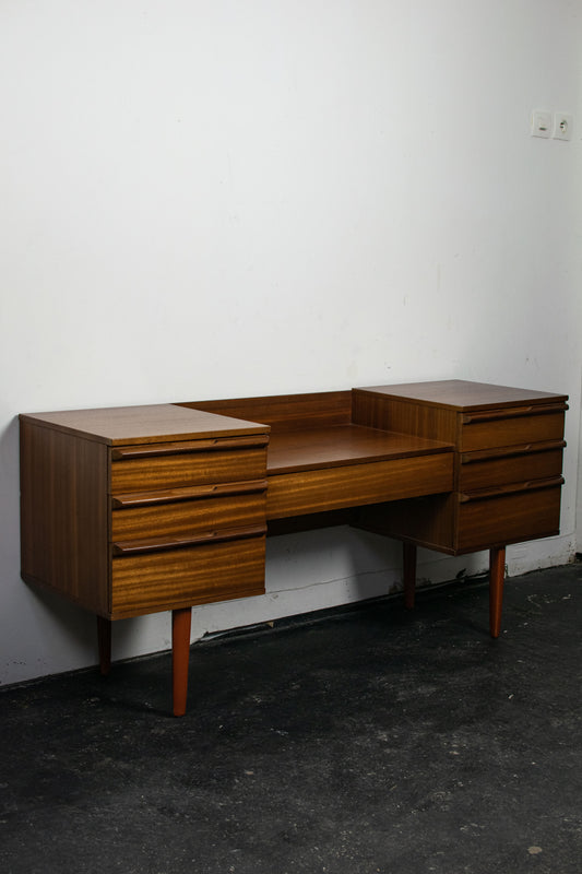 Console en teck mid-century, AVALON, 1960
