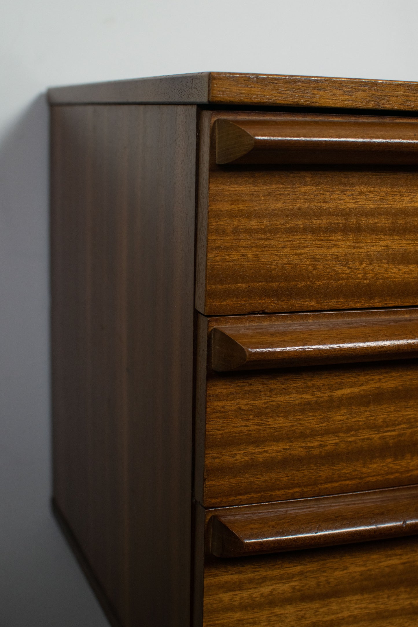 Console en teck mid-century, AVALON, 1960