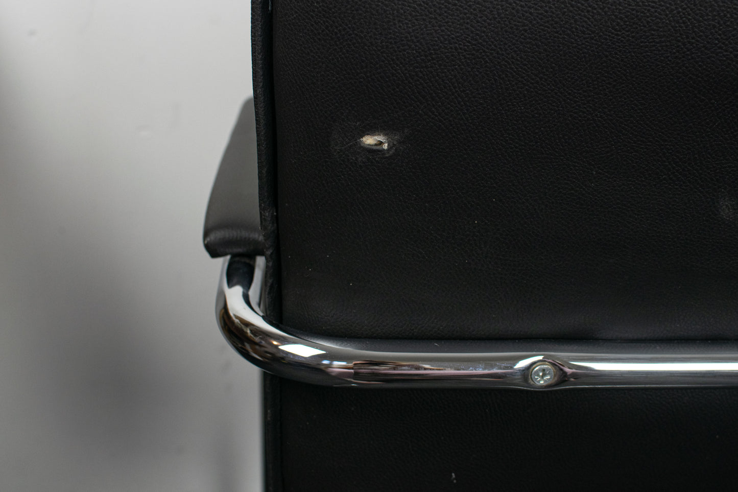 Fauteuil cantilever skaï, 1970